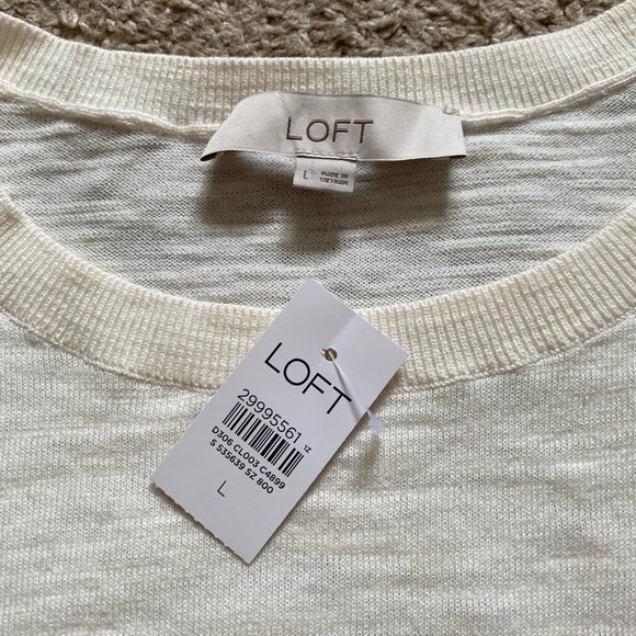 Loft short sleeve pineapple sweater - Picture 2 of 3